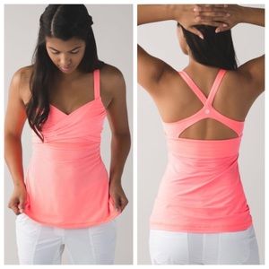 Lululemon Wrap It Up Tank Grapefruit Sz. 12